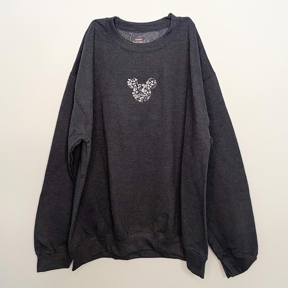 disney custom embroidered crewneck sweatshirt